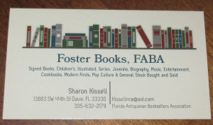 Foster Books, Sharon Kissell FABA