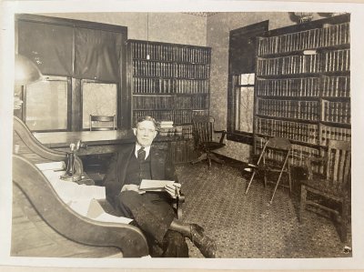 Male Booklovers Photograph Collection: Antique and Vintage Photographs of Men with Libraries and Reading Books!