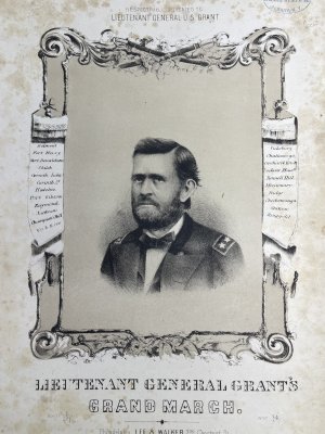 Civil War Sheet Music Group: Grant, Sigel, and Scott Dedications